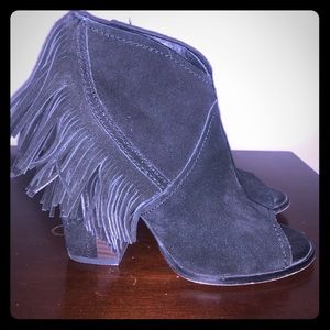 Fringe booties